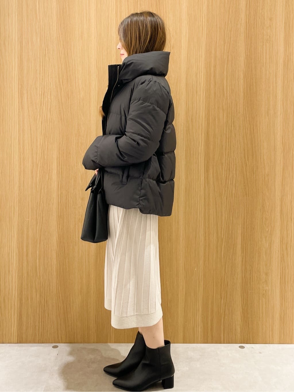 Asukaさんの「OPAQUE.CLIP｜ラメフェザープルオーバーセット ニットワンピース【洗濯機OK】《XS～LL》」を使ったコーディネート