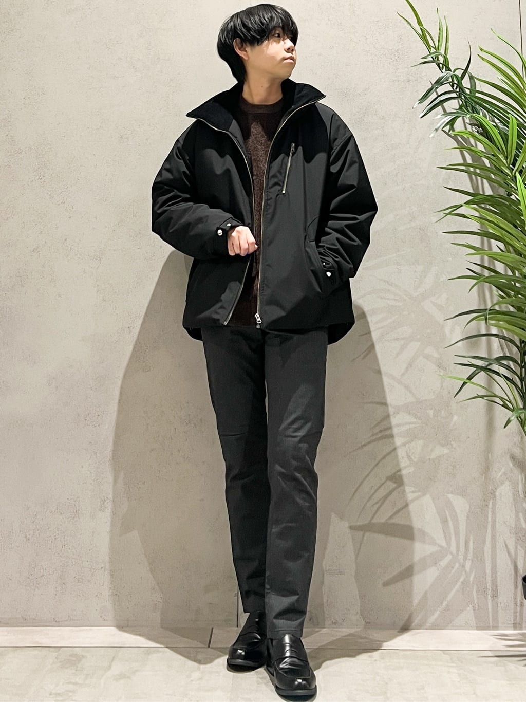 SHI-MAさんの「THE SHOP TK｜【包み込まれるような柔らかさ】配色モールニット 洗濯機OK」を使ったコーディネート