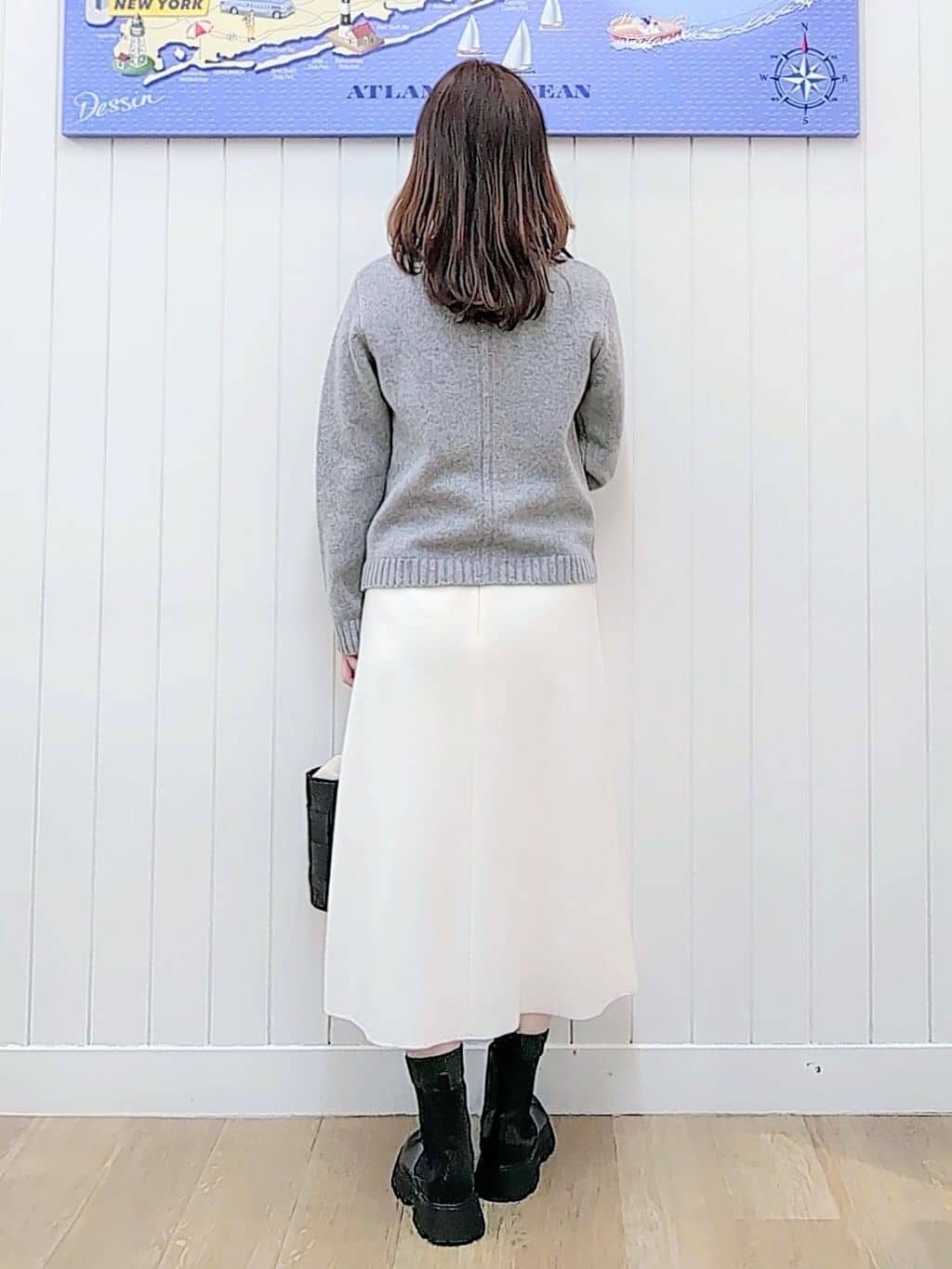 itoさんの「Dessin｜ウールカシミヤカーディガン」を使ったコーディネート