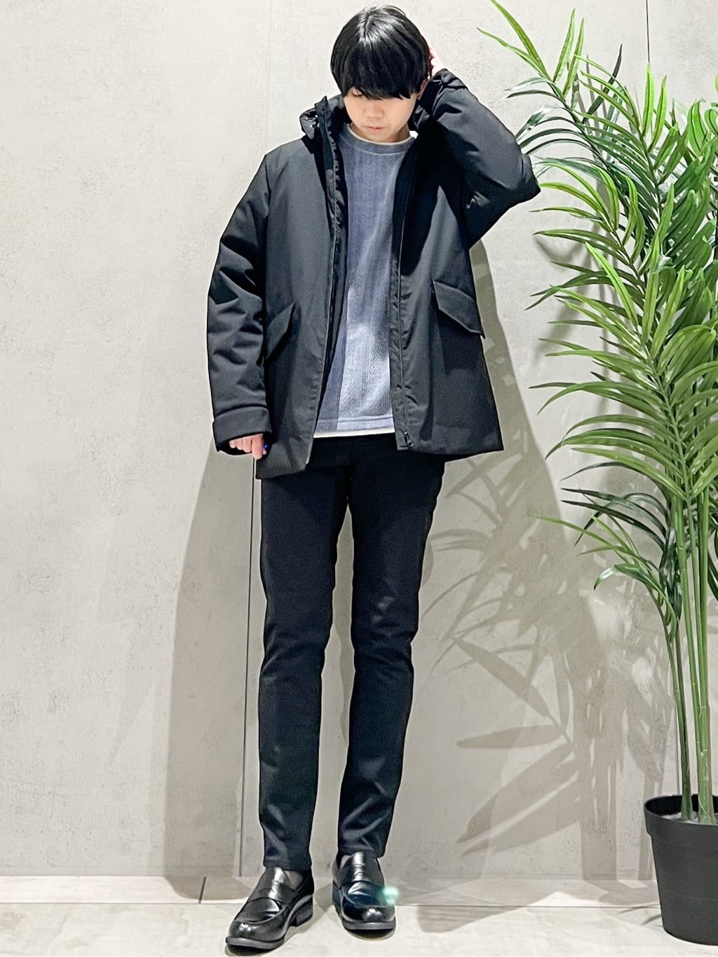 SHI-MAさんの「THE SHOP TK｜【軽くて、暖かい】SORONA／ソロナ 中綿ブルゾン 防風/軽量/洗濯機OK/フード脱着可」を使ったコーディネート