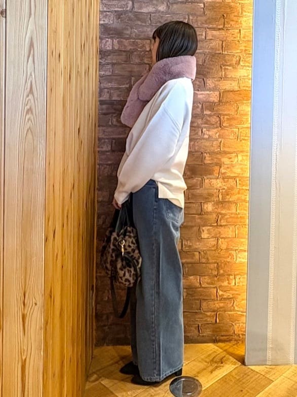 mieさんの「SHOO･LA･RUE｜ファー2層2WAYトートバッグ」を使ったコーディネート