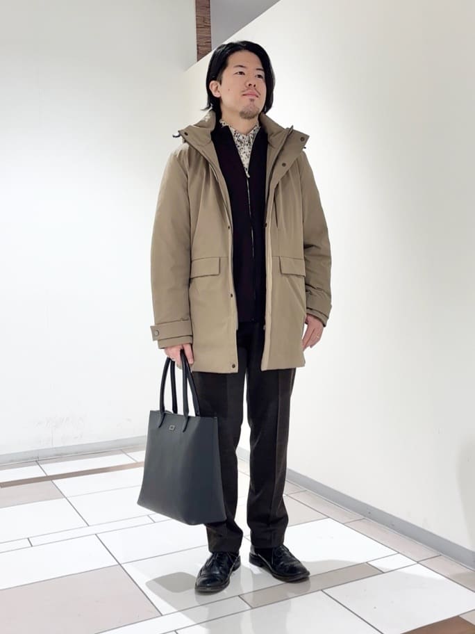 及川さんの「TAKEO KIKUCHI｜【None Of Stress】ストレッチ ダウンブルゾン」を使ったコーディネート