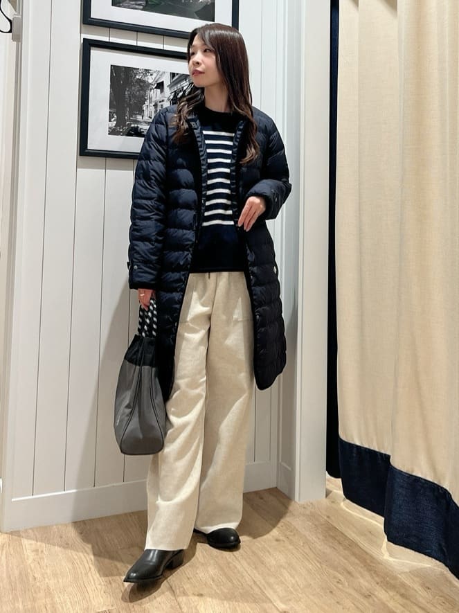 mihoさんの「Dessin｜【撥水・2WAY】ミュラーダウンコートロング丈」を使ったコーディネート