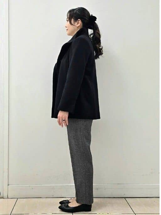 fkeさんの「Reflect｜【SS-4Lサイズ／衿が顔に当たらない◎】スタンドネックミドルコート」を使ったコーディネート