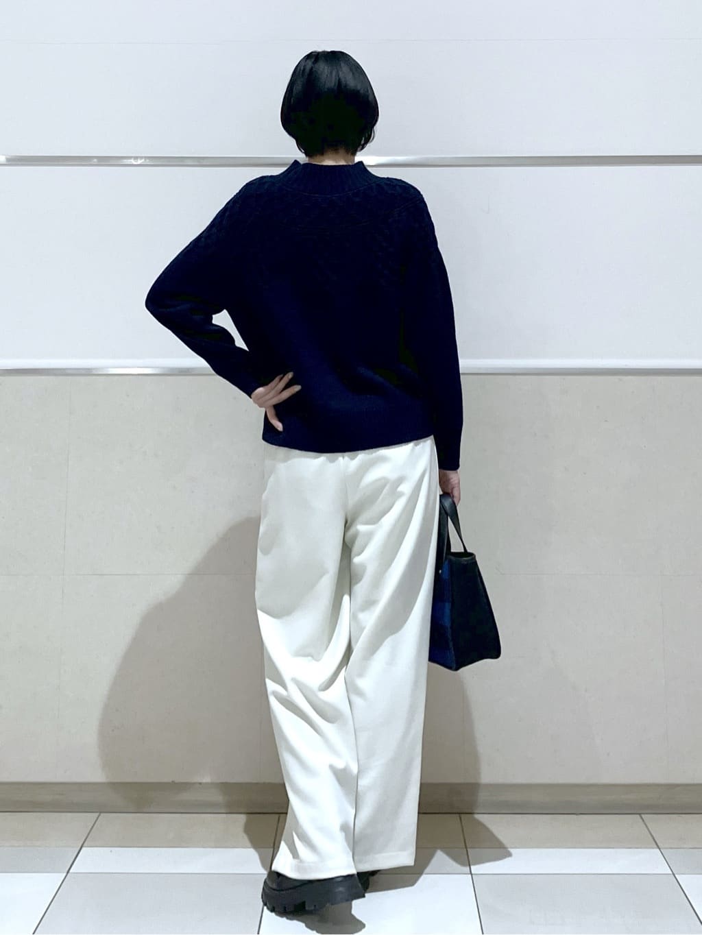 eriko さんの「Dessin｜【裏地付き/洗える】コンフォートワイドパンツ」を使ったコーディネート