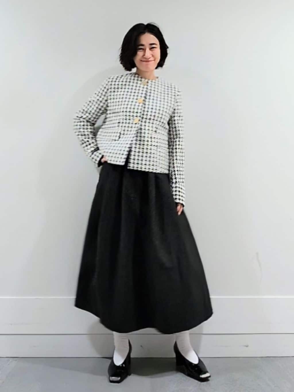ミズタさんの「UNTITLED｜【セットアップ可能】クラシックチドリ ジャケット」を使ったコーディネート