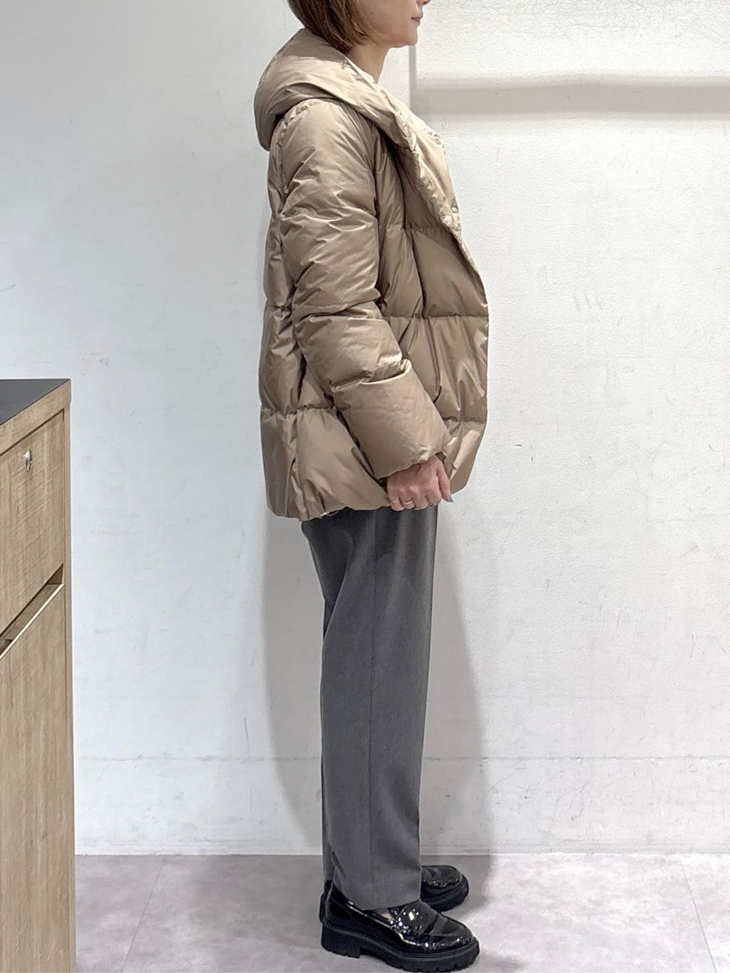 たけねぇさんの「OPAQUE.CLIP｜MIXミドルゲージケーブルニット【洗濯機OK】」を使ったコーディネート