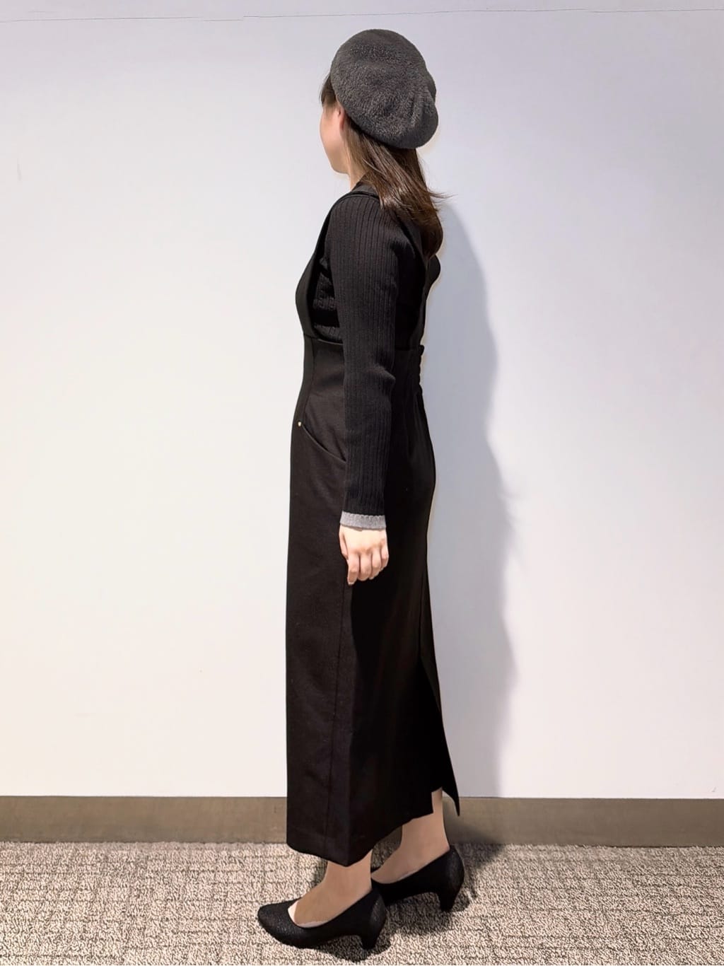 みーさんの「grove｜【ウエストゴム】美シルエットなハイウエストサス付きスカート」を使ったコーディネート