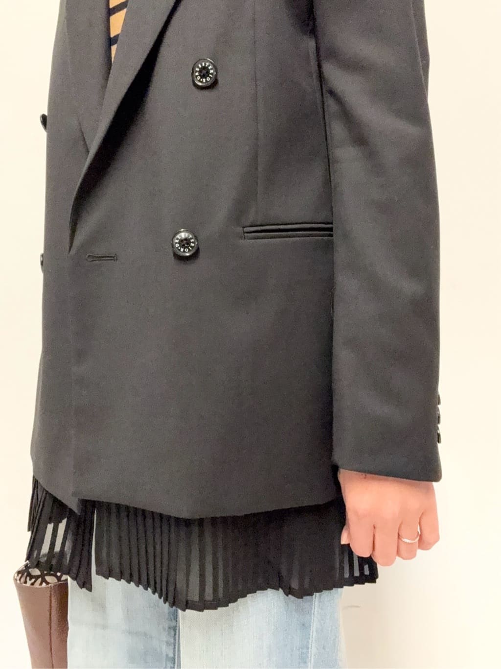 Nishijimaさんの「DRESSTERIOR｜◆ストレッチフルニードルボーダーニット」を使ったコーディネート