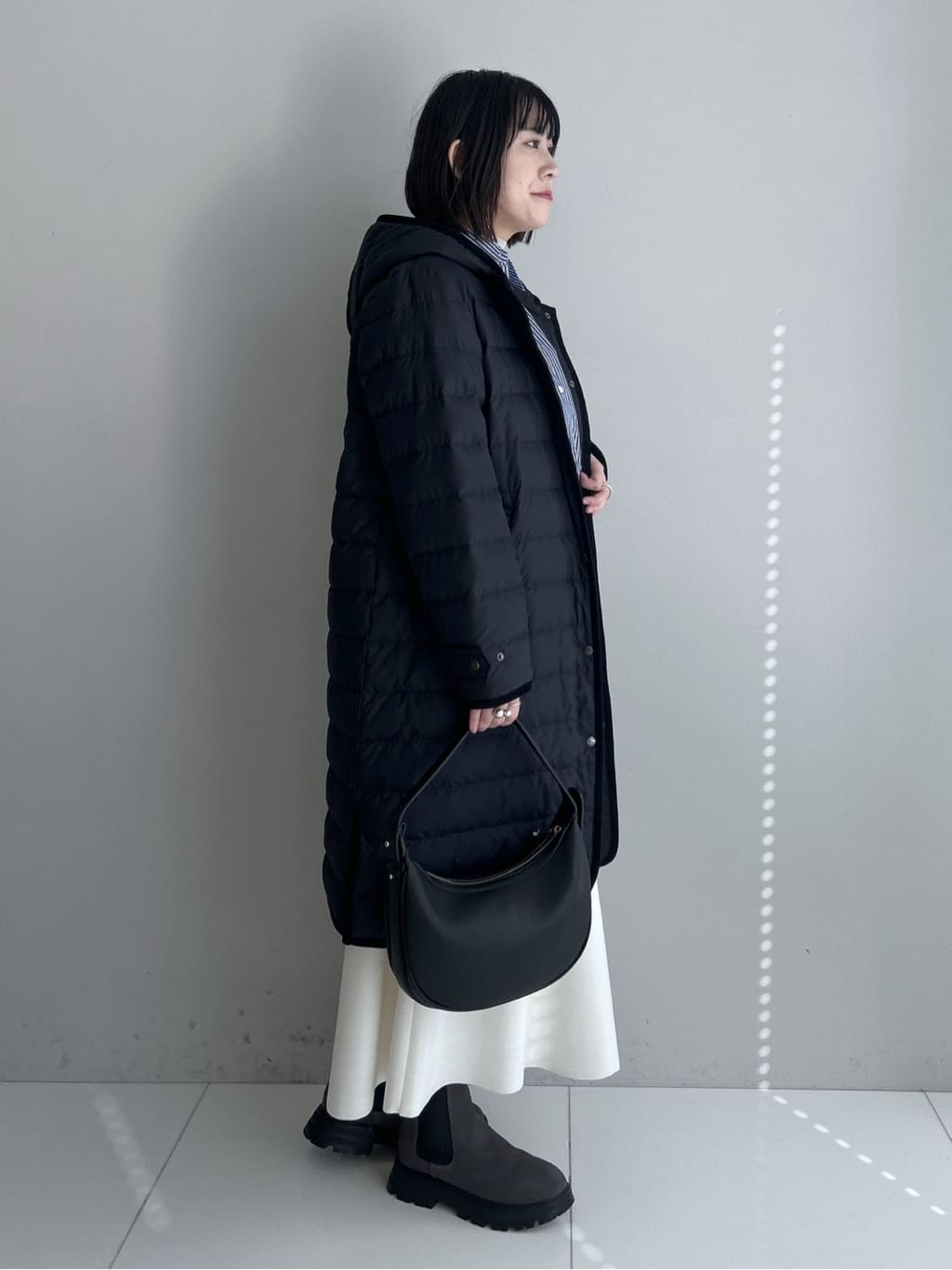 Hirokaさんの「Dessin｜【撥水・2WAY】ミュラーダウンコートロング丈」を使ったコーディネート