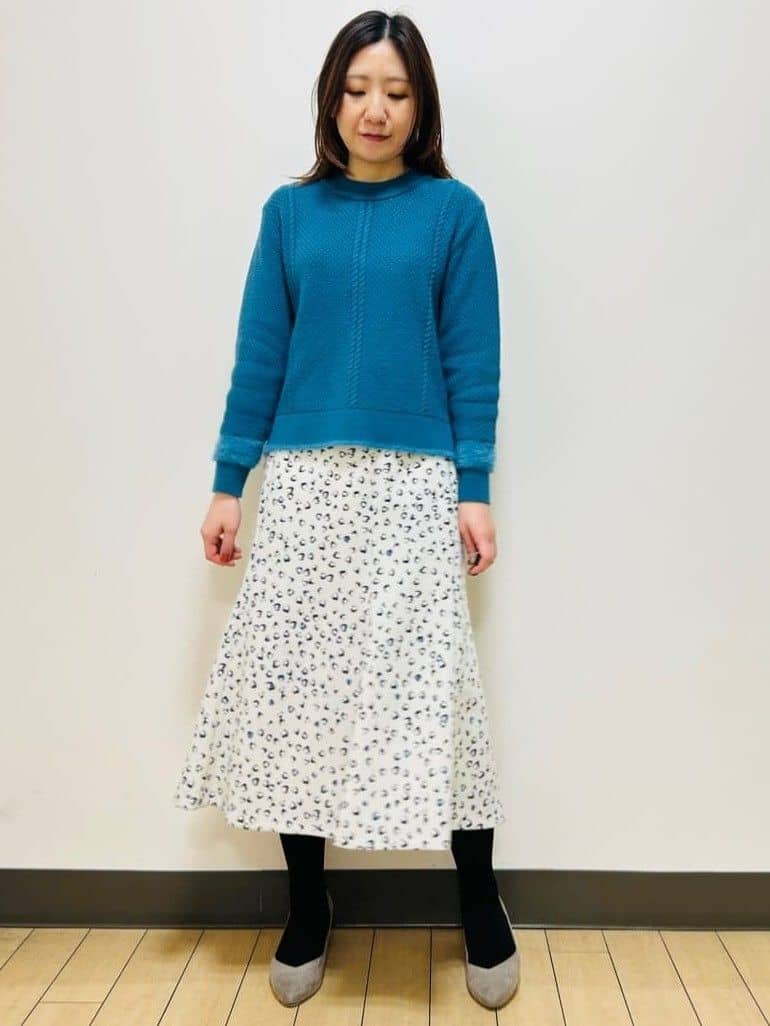 miiiさんの「Reflect｜【ほんのりラメ感◎】ケーブル柄ニット」を使ったコーディネート