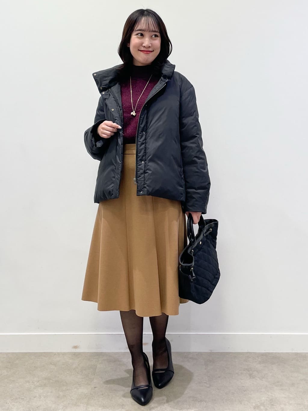 yukariさんの「Reflect｜【すっきりシルエット】ショート丈ダウンコート」を使ったコーディネート