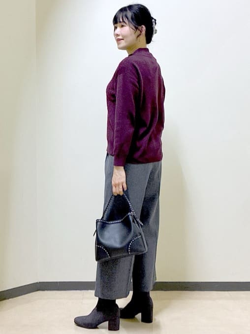  beni_gingerさんの「Reflect｜アーガイル柄ハイネックニット」を使ったコーディネート