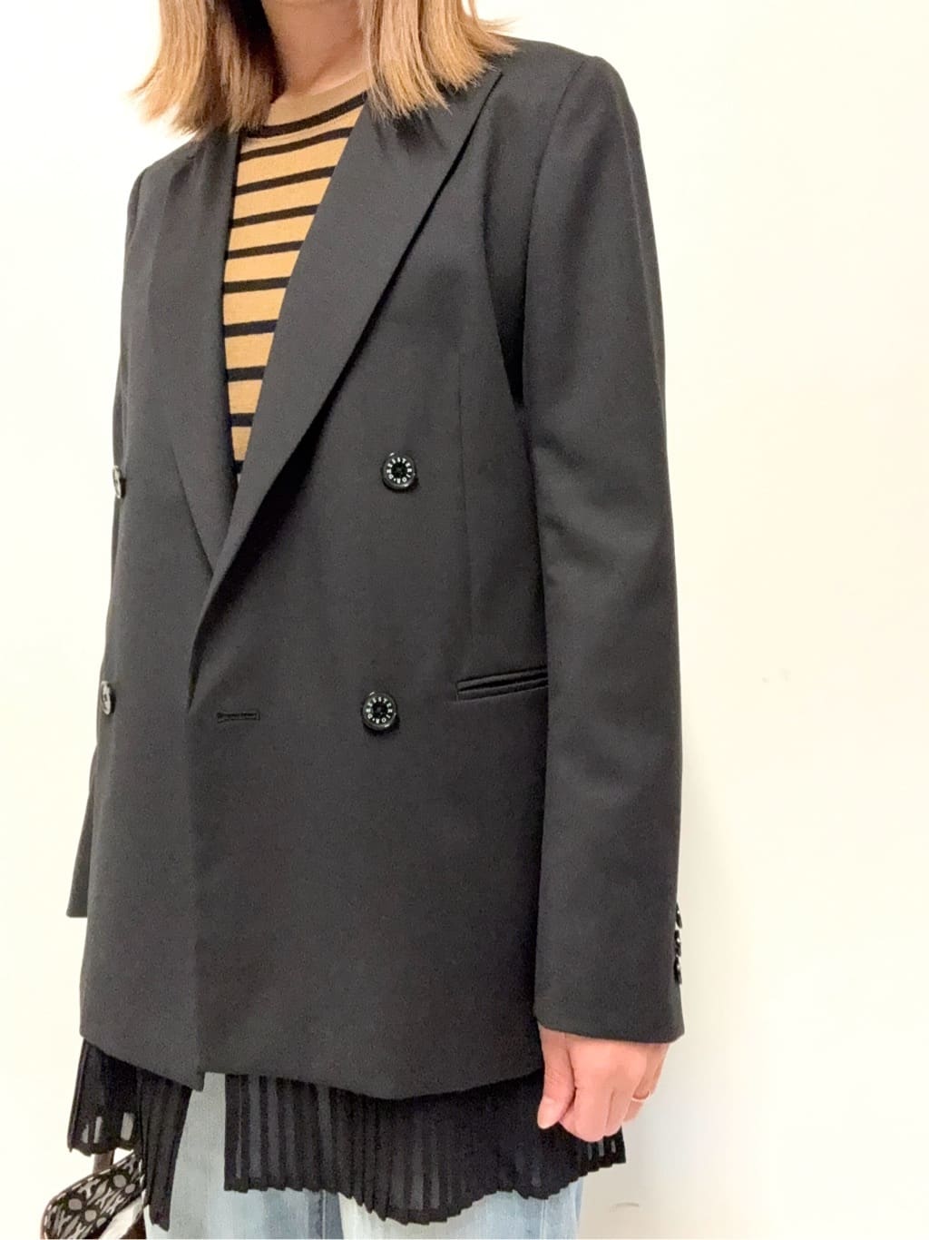 Nishijimaさんの「DRESSTERIOR｜◆ストレッチフルニードルボーダーニット」を使ったコーディネート