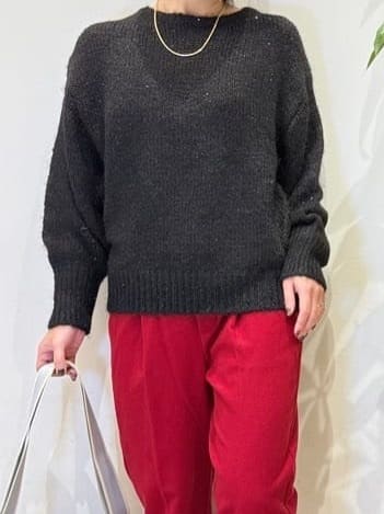 misakiさんの「SHOO･LA･RUE｜【洗濯機可/S-LL】美脚見え あったか裏起毛 テーパードパンツ」を使ったコーディネート
