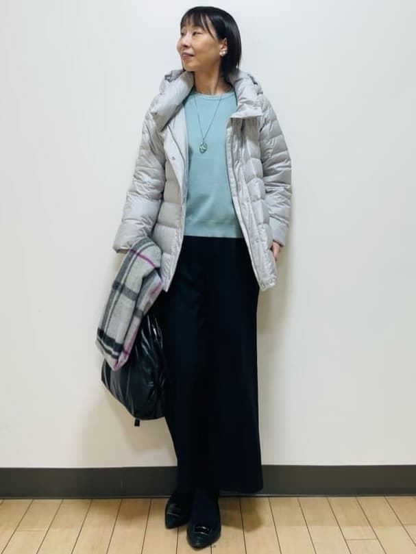 Riiさんの「Reflect｜【ゆったり着られる◎】ラグランスリーブニット」を使ったコーディネート