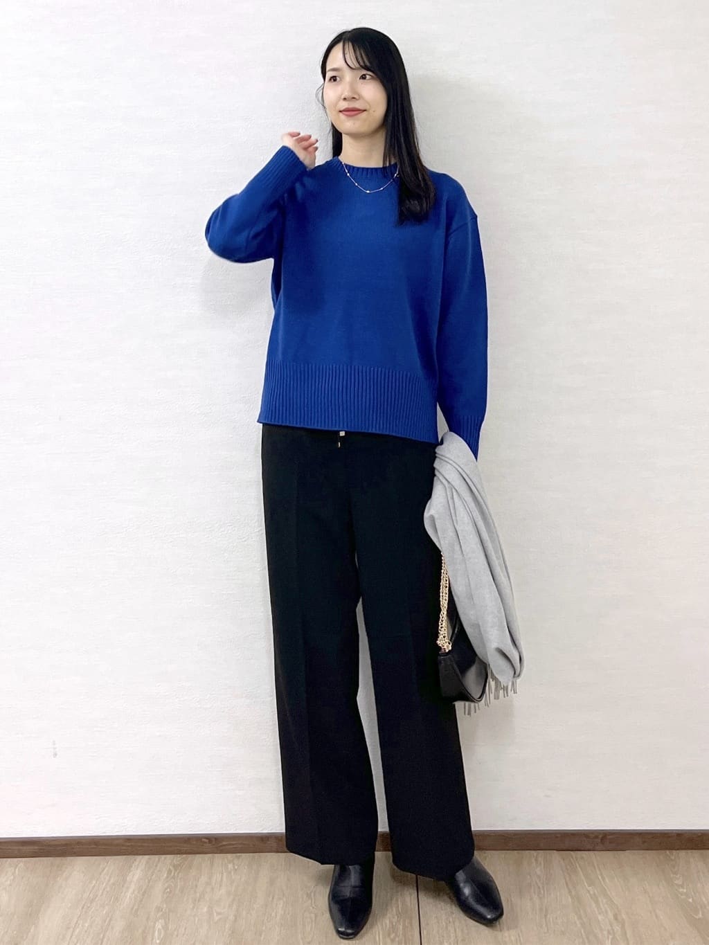 sachikoさんの「OPAQUE.CLIP｜ウォームタッチ イージーワイドパンツ【洗濯機洗OK／ストレッチ】≪SS～LL≫」を使ったコーディネート
