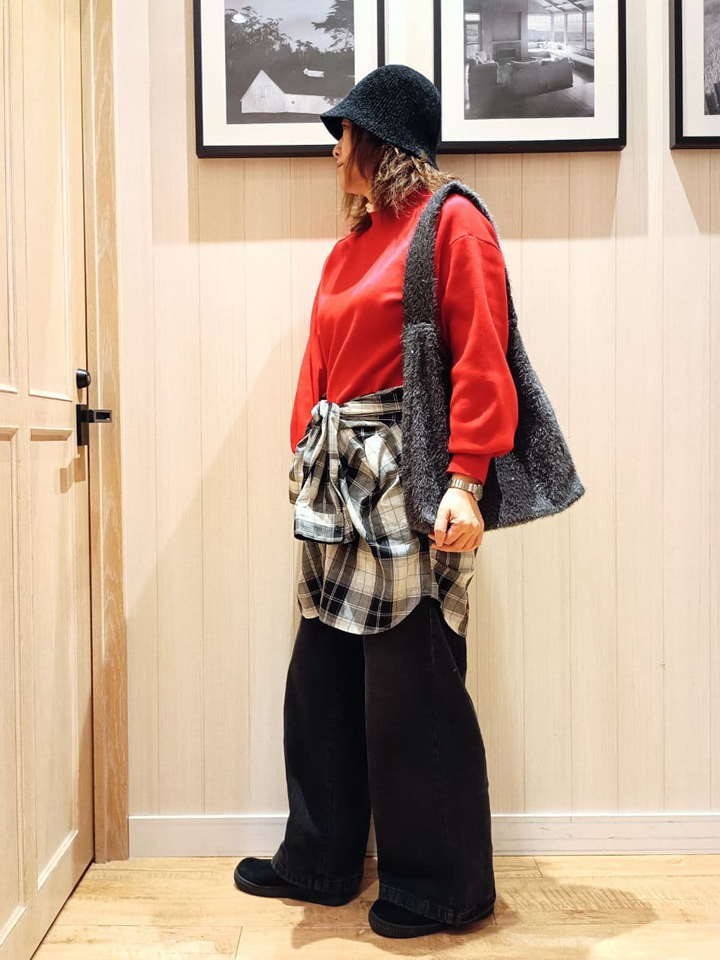 S☆mama さんの「SHOO･LA･RUE｜ラメトートバッグ」を使ったコーディネート