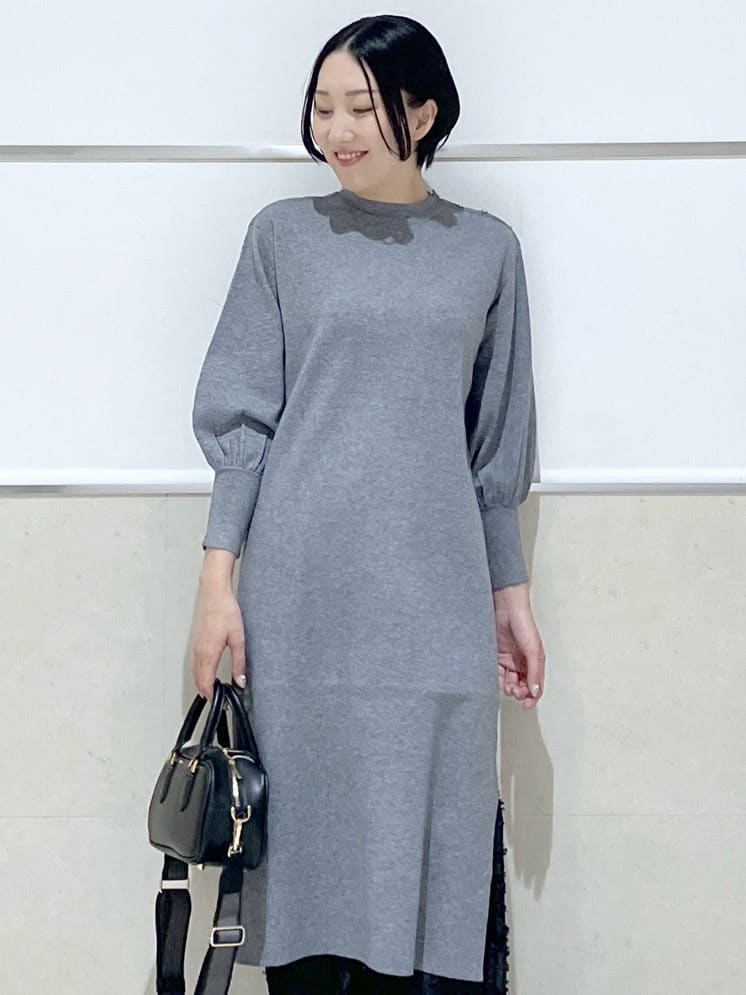 eriko さんの「Dessin｜【2点セット／洗える】パンツレイヤードワンピース」を使ったコーディネート