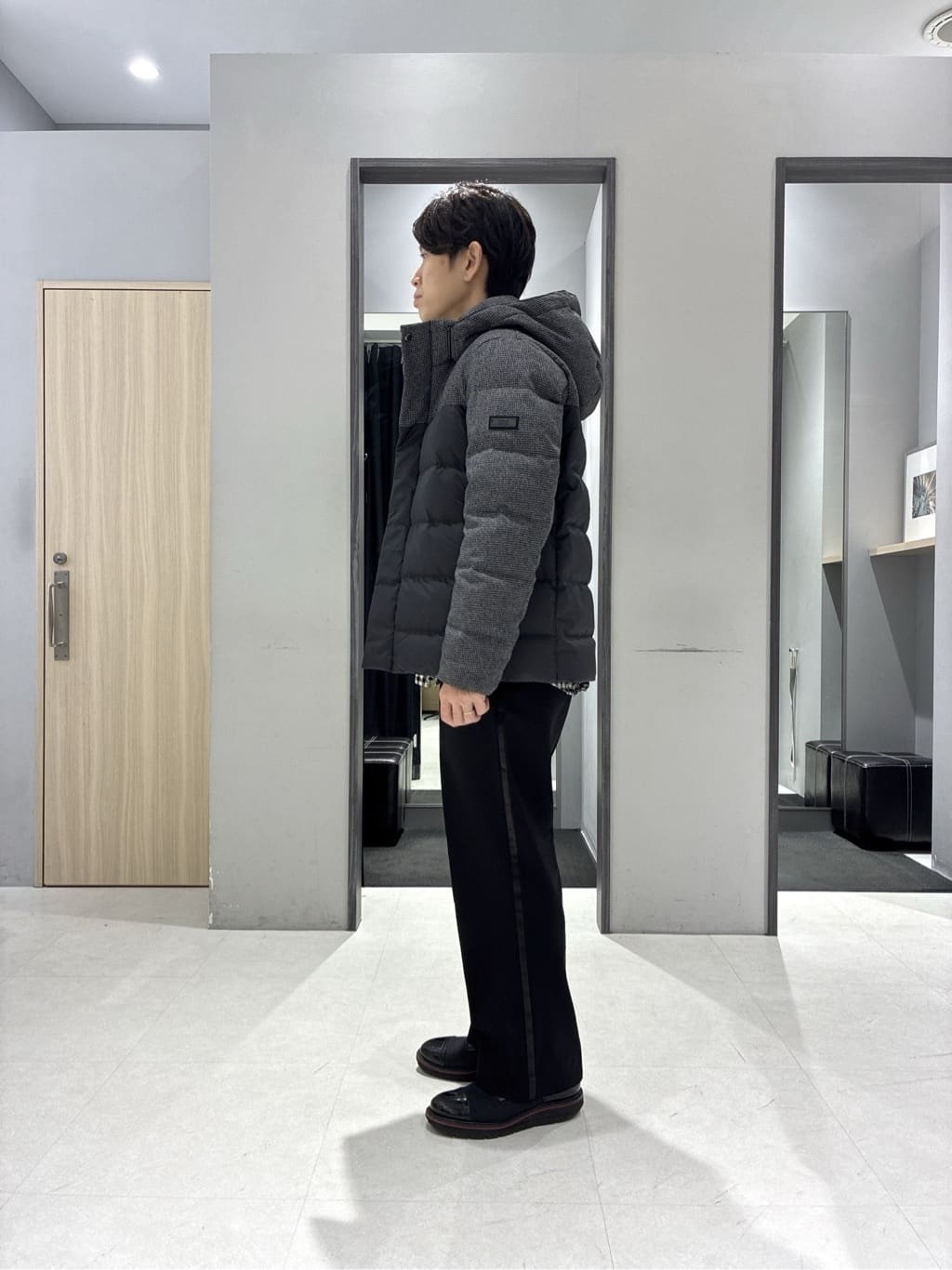 わいずみさんの「TAKEO KIKUCHI｜カラーコンビ ダウンブルゾン」を使ったコーディネート