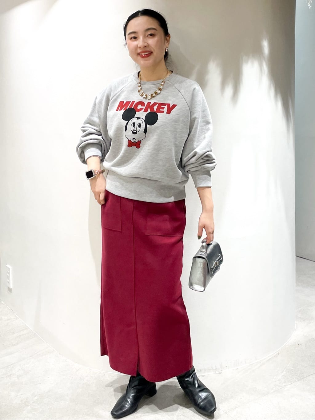 かりんさんの「OPAQUE.CLIP｜ウールライクタイトスカート【洗濯機洗い可】《8col》」を使ったコーディネート