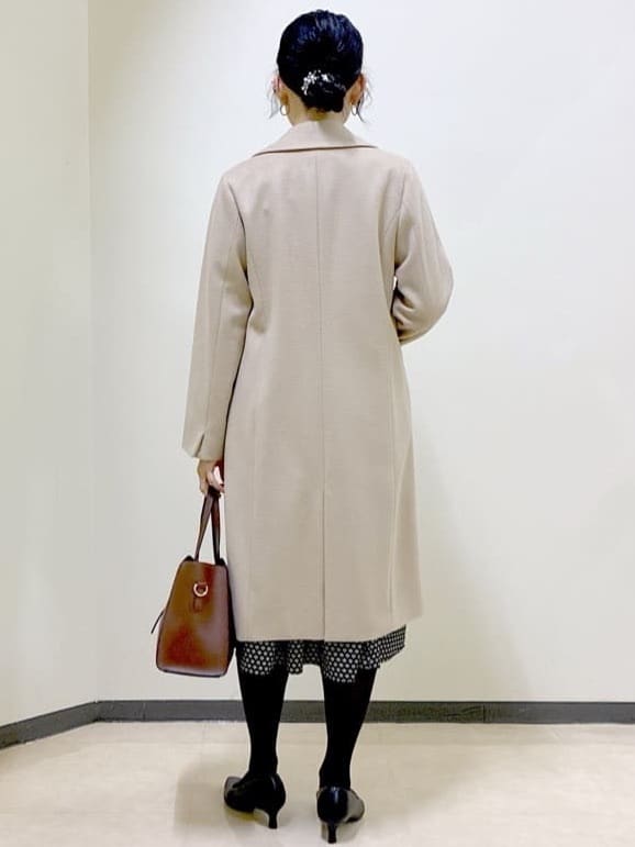  beni_gingerさんの「Reflect｜【通勤/お出かけ◎】ジオメプリントクラシカルワンピース」を使ったコーディネート