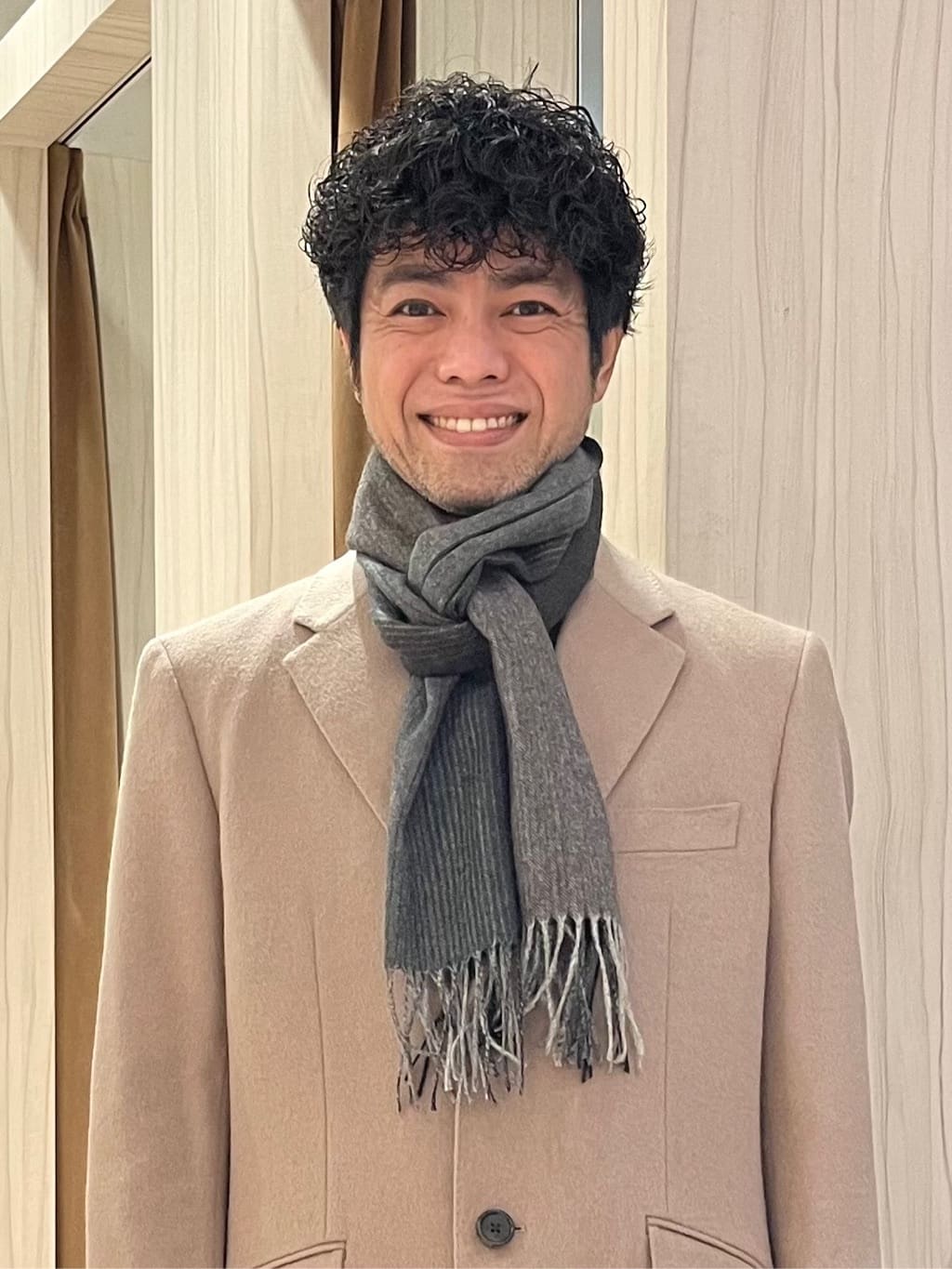URAさんの「TAKEO KIKUCHI｜カシミヤブレンド ビーバー調チェスターコート」を使ったコーディネート