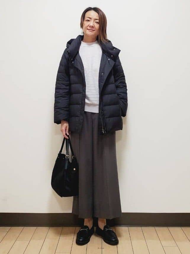 yuuさんの「Reflect｜【SS-4Lサイズ】フーデッドミドルダウンコート」を使ったコーディネート