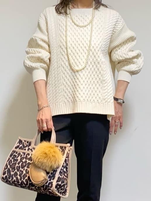 tomoさんの「UNTITLED｜【TORRAZZO DONNA】ドッキングニットトップス」を使ったコーディネート