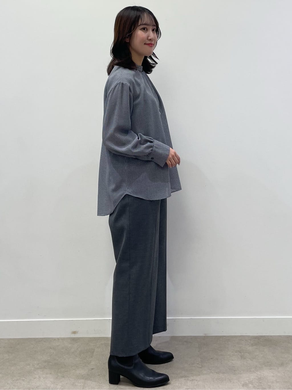yukariさんの「Reflect｜【長め丈／ドライタッチ】ガンクラブチェック柄ブラウス」を使ったコーディネート