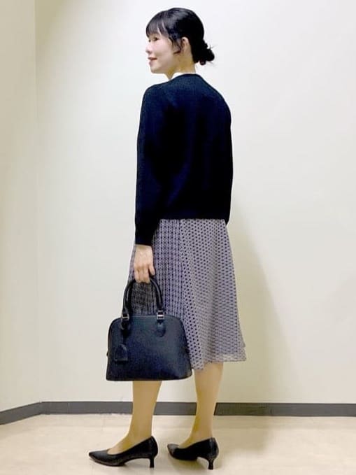  beni_gingerさんの「Reflect｜【きちんと見え／通勤／セレモニーにおすすめ◎】ドット柄ボウタイブラウス」を使ったコーディネート