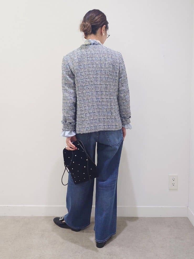 MUTSUKOさんの「UNTITLED｜【仕事着/スーツ】ファンシーツイード ジャケット」を使ったコーディネート
