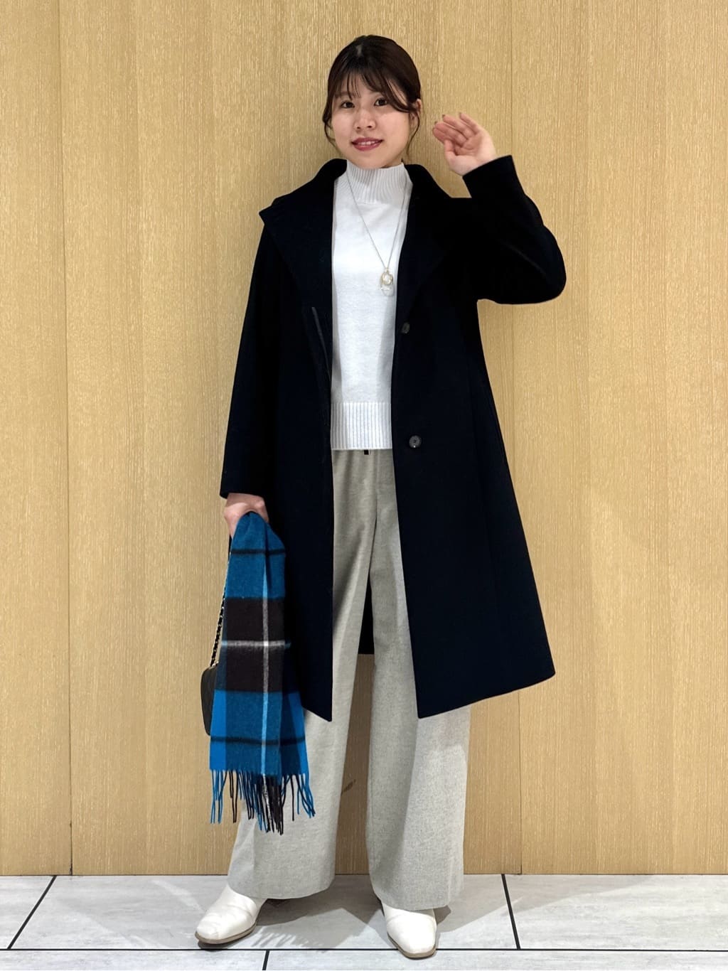 nanaさんの「UNTITLED｜【8色展開/洗える】ウールカシミヤ ハイネックニット」を使ったコーディネート