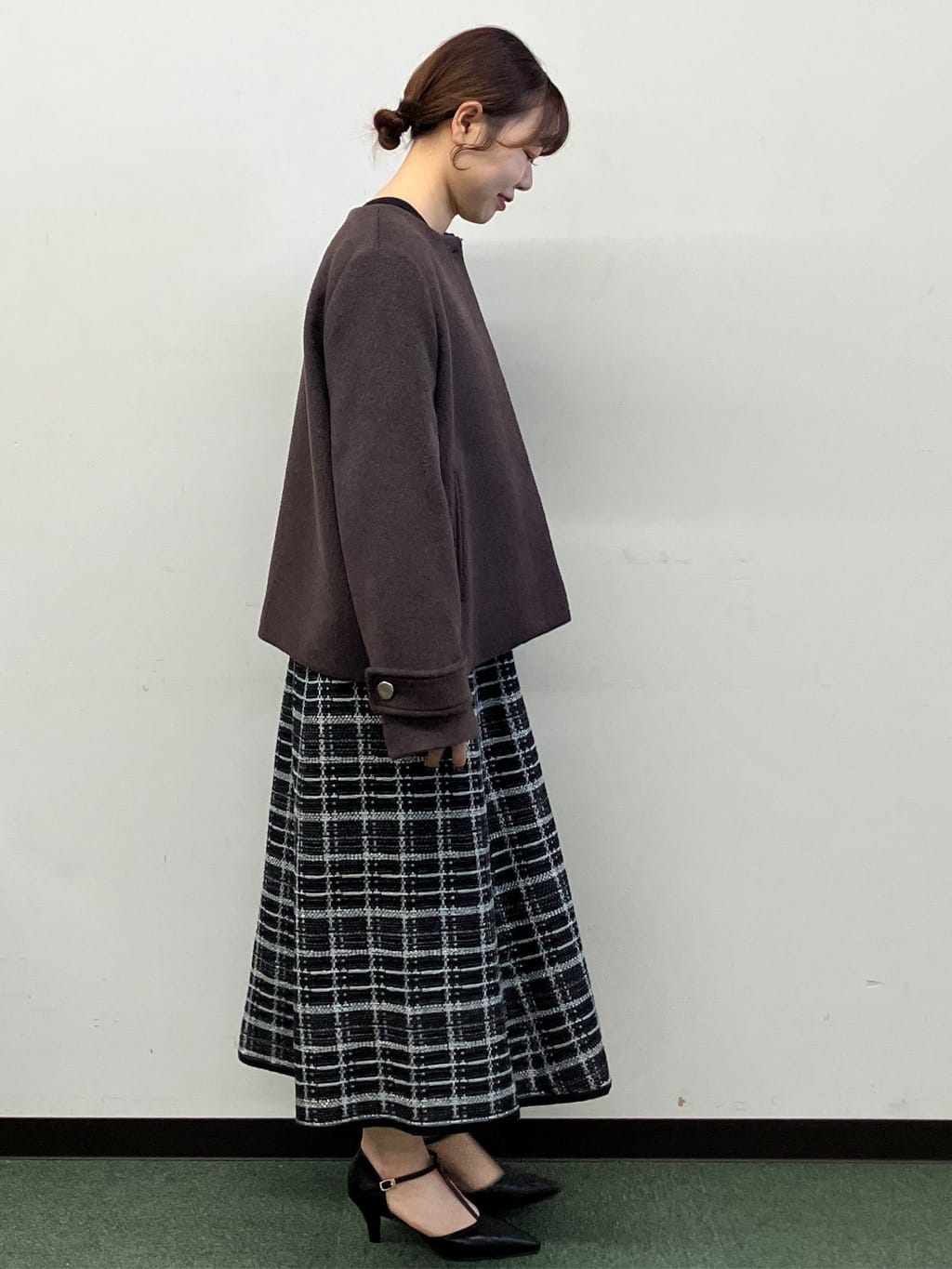 MAYUKIさんの「index｜ノーカラーショートコート」を使ったコーディネート