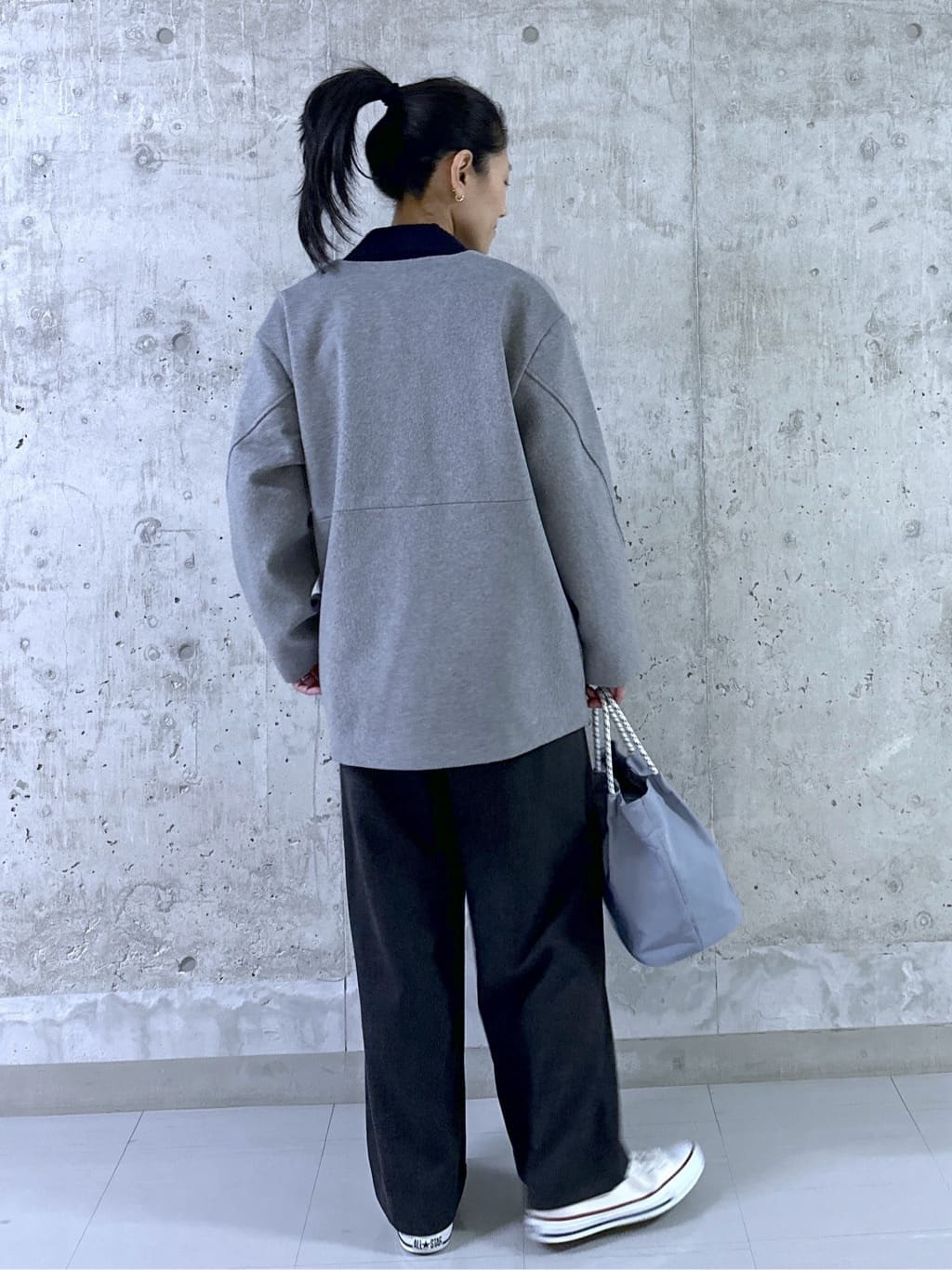kumiさんの「Dessin｜ウール混クルーネックコート」を使ったコーディネート