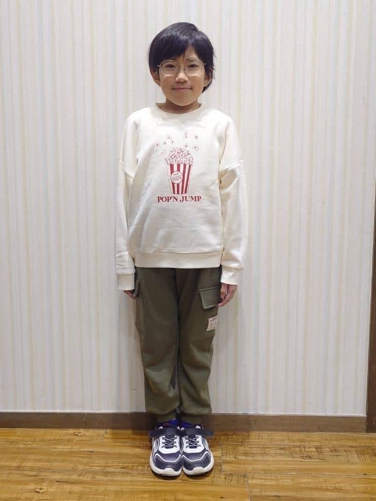 Yuiさんの「SHOO･LA･RUE｜【100-150cm】裏起毛BOYSアソートスウェット」を使ったコーディネート