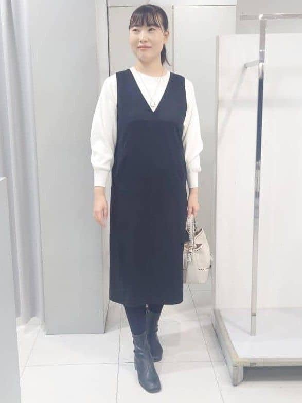 AZUSAさんの「Reflect｜【SS-4Lサイズ／選べる6色】テーラードカラーロングウール混コート」を使ったコーディネート