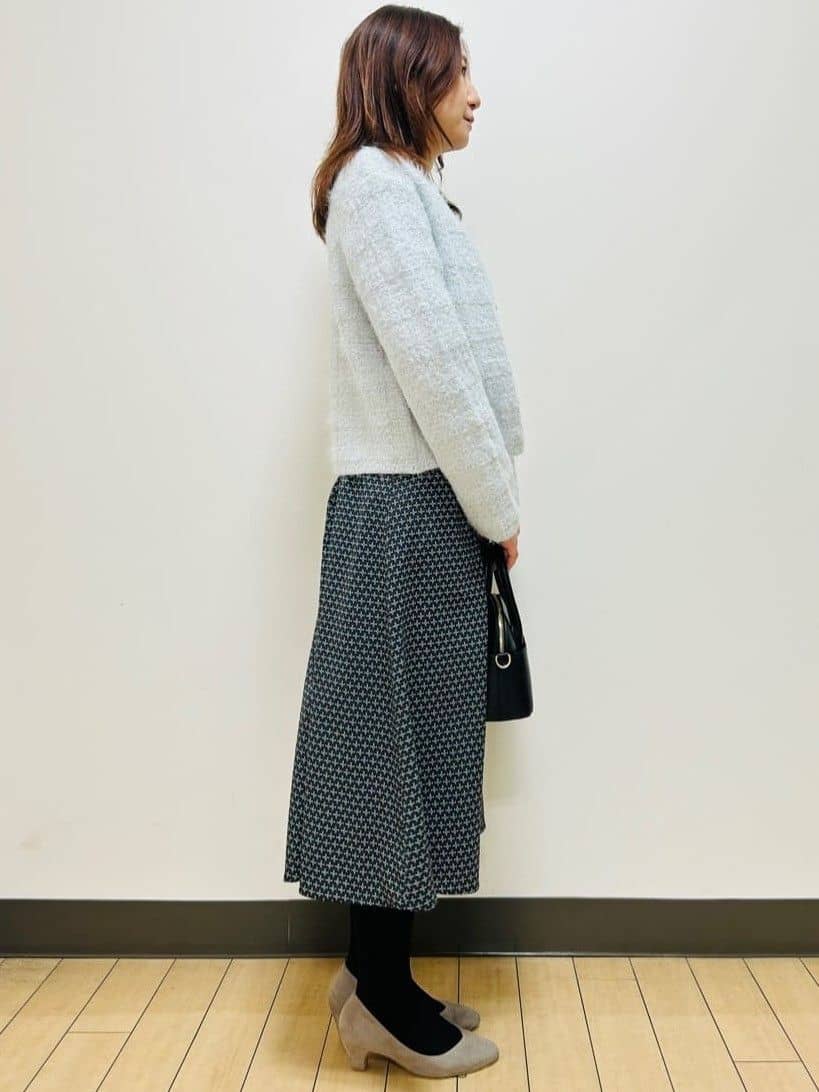 miiiさんの「Reflect｜【通勤/お出かけ◎】ジオメプリントクラシカルワンピース」を使ったコーディネート
