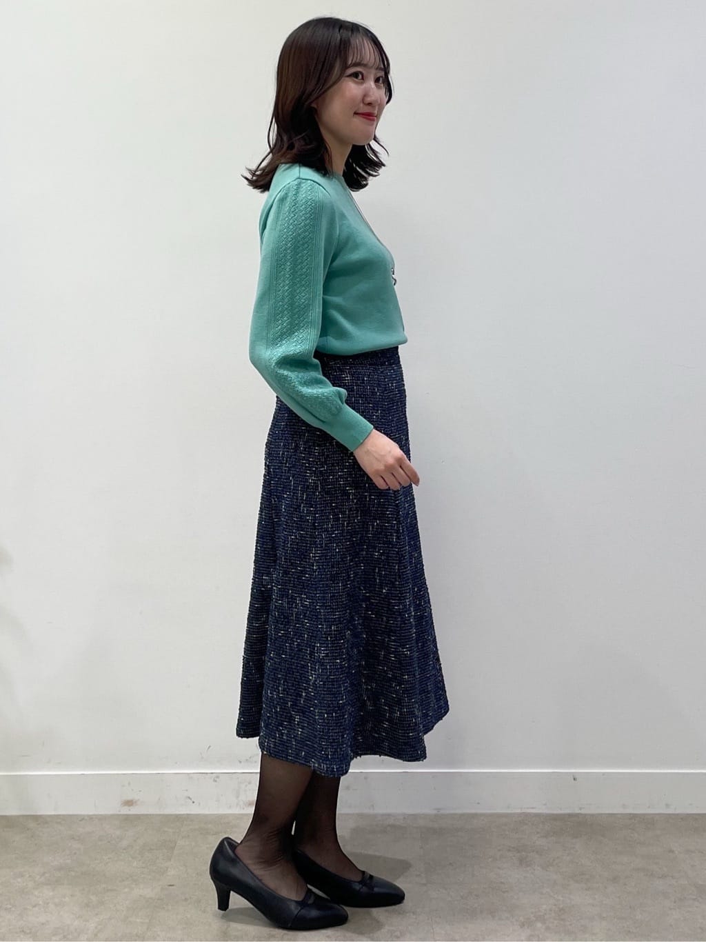 yukariさんの「Reflect｜【選べる8色／スカートにもパンツにも◎】ウール混ボートネックニット」を使ったコーディネート