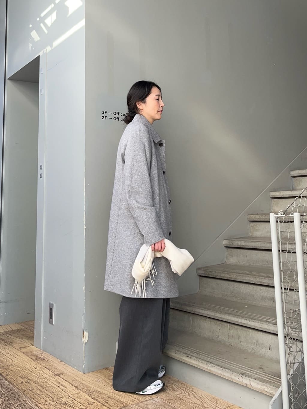 神野（jinno）さんの「TAKEO KIKUCHI｜【Sサイズ～】アンチピリング テーラードネック ニット」を使ったコーディネート