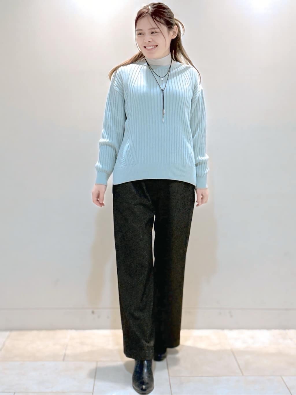 S&auml;K&iuml;さんの「Reflect｜【重ね着に大活躍◎／暖か保湿素材】プチタートルネックニット」を使ったコーディネート