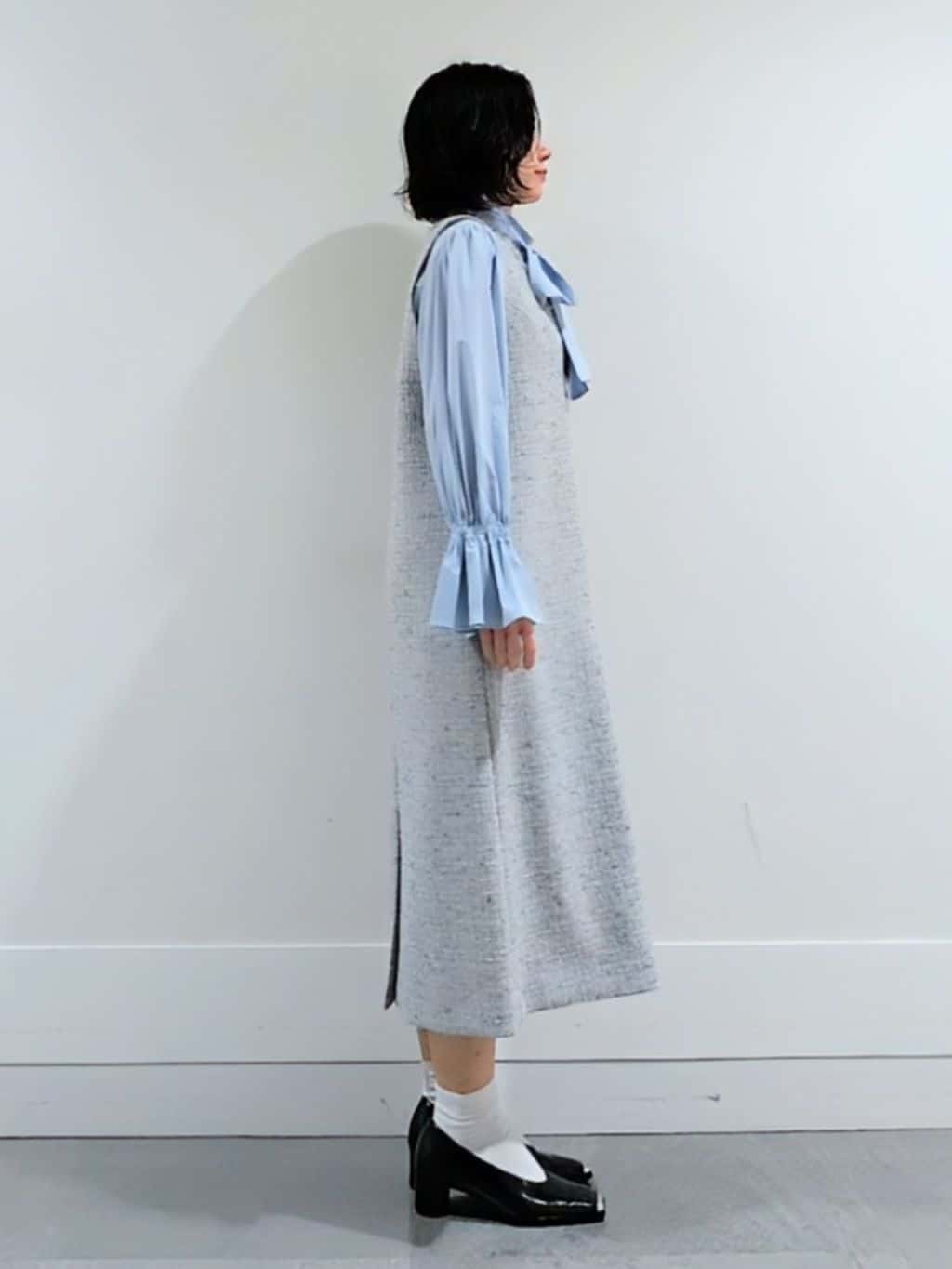 ミズタさんの「UNTITLED｜◆【セレモニー/華やか】2WAYボウタイブラウス」を使ったコーディネート