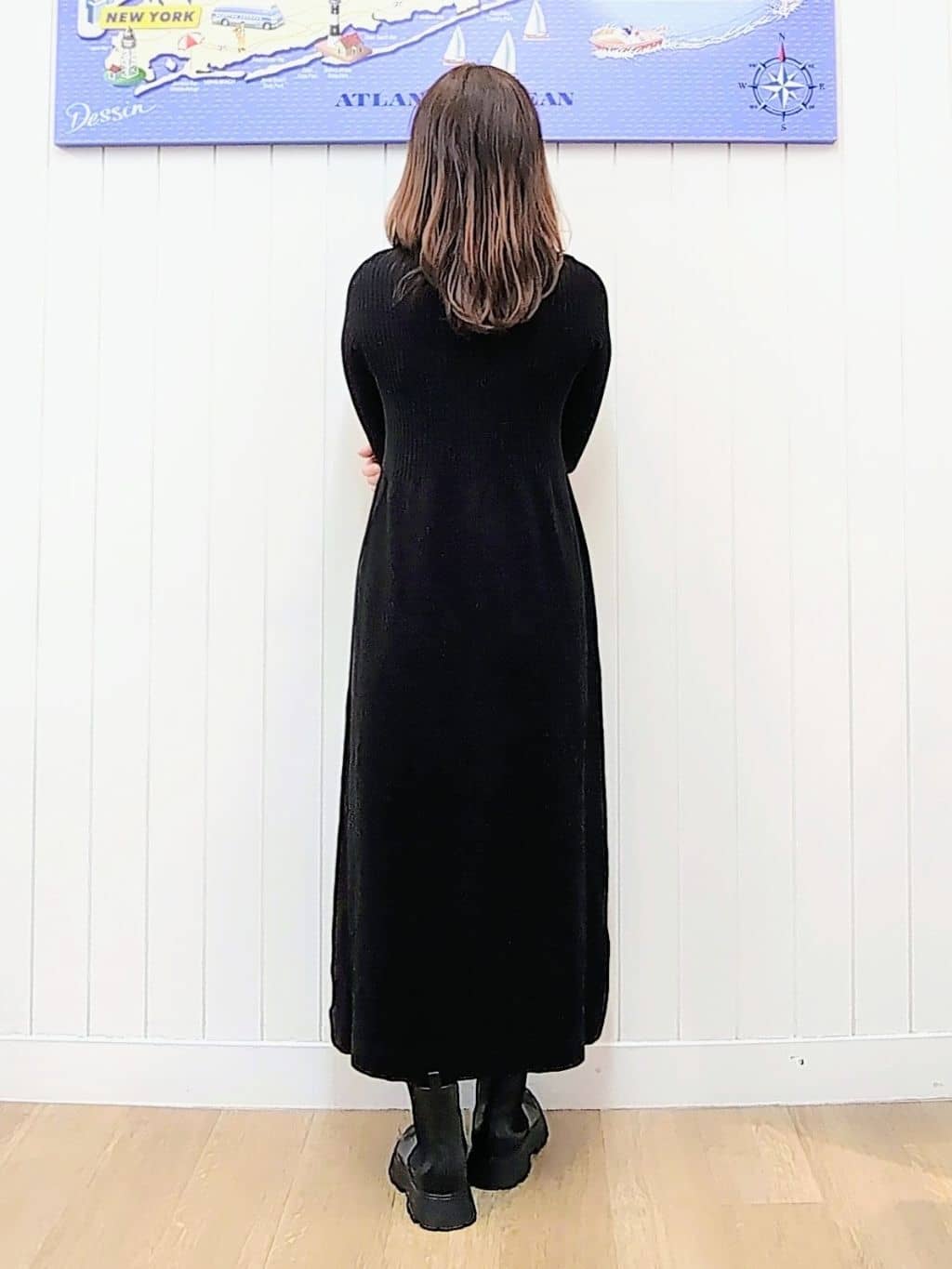 itoさんの「Dessin｜【2点セット・洗える】シャギーベストニットワンピース」を使ったコーディネート