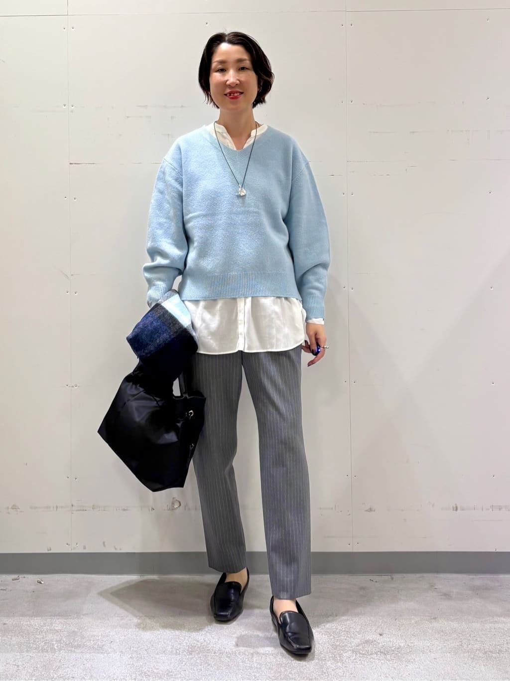 yuriさんの「INDIVI｜【洗える／裏起毛】ストレッチウォームパンツ」を使ったコーディネート