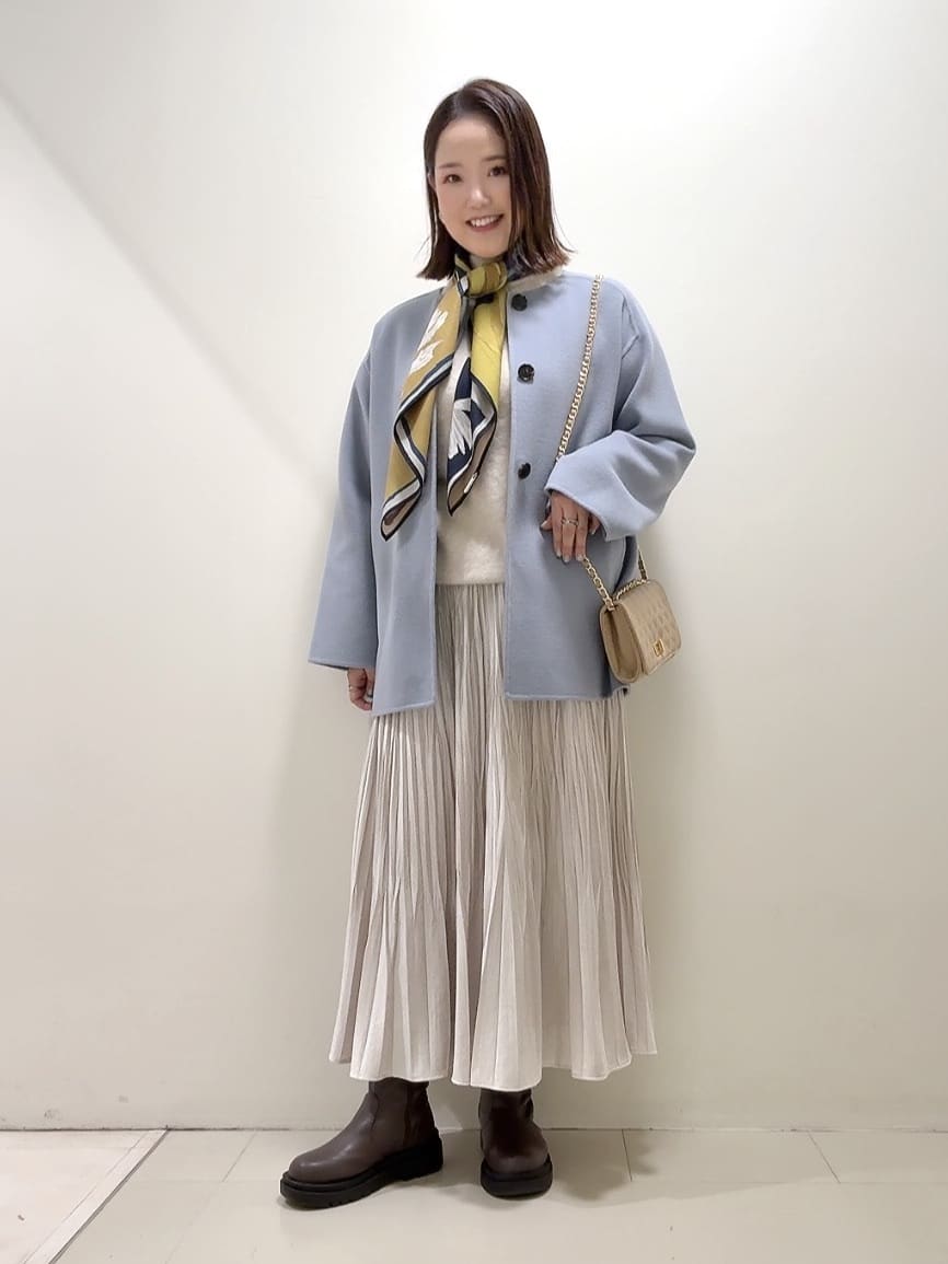 YUIさんの「UNTITLED｜【ミディ丈/軽やか】セミラグランリバー コート」を使ったコーディネート