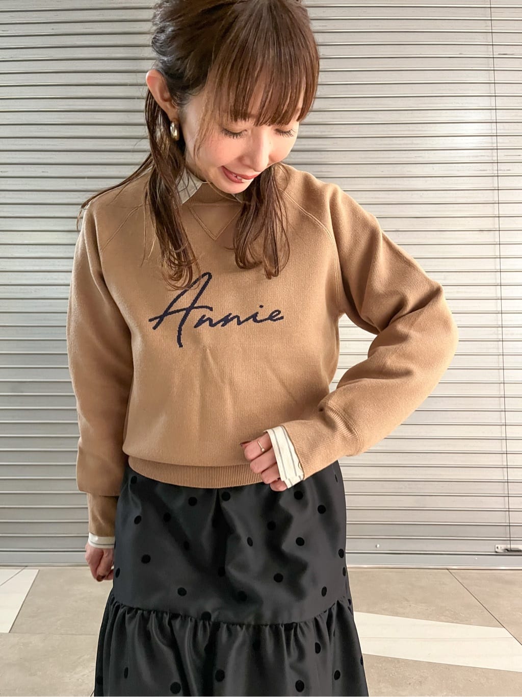 じゅんさんの「DRESSTERIOR｜◆アニージャカードニット」を使ったコーディネート