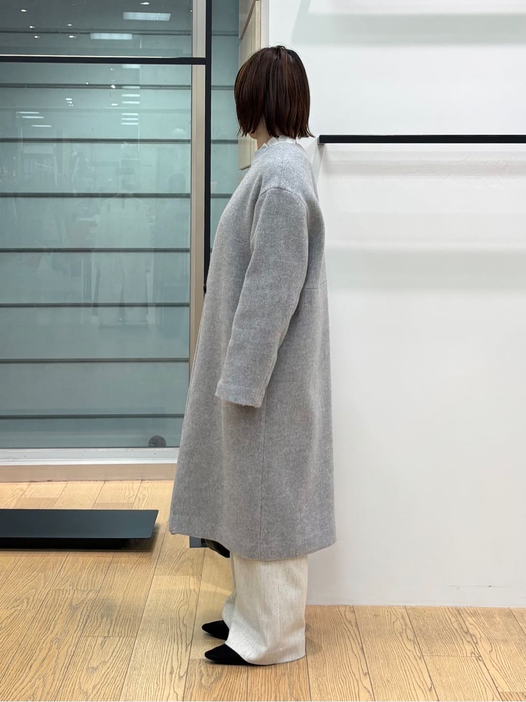 asamiさんの「INDIVI｜【洗える／大人ラメ】カラーMIXボトルネックニット」を使ったコーディネート
