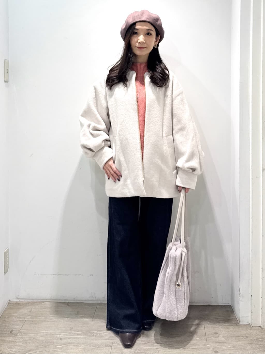 yuicciさんの「OPAQUE.CLIP｜ストレッチバギーデニム【洗濯機洗い可】《SS～LL》」を使ったコーディネート