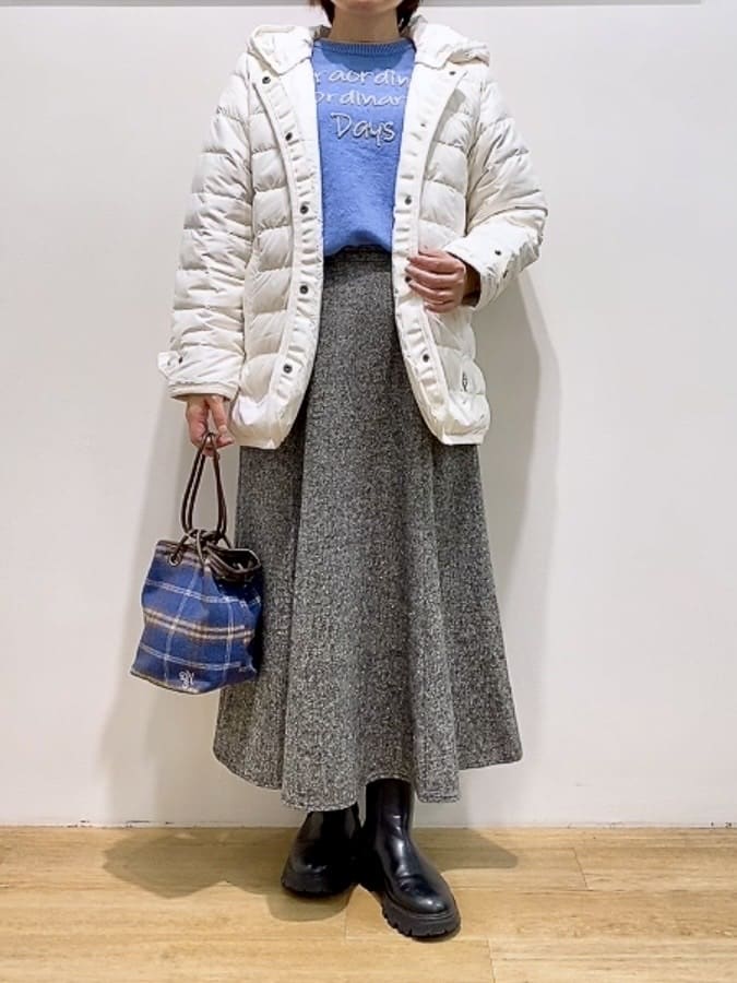 Hamaさんの「Dessin｜【撥水・2WAY】ミュラーダウンコートミドル丈」を使ったコーディネート
