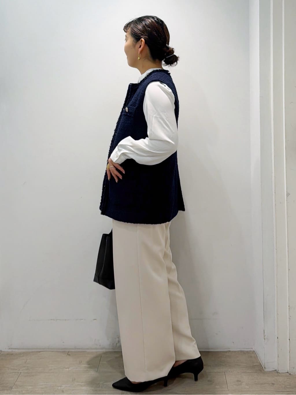 sumicaさんの「OPAQUE.CLIP｜《通勤対応》ツイードジレ【洗える】」を使ったコーディネート